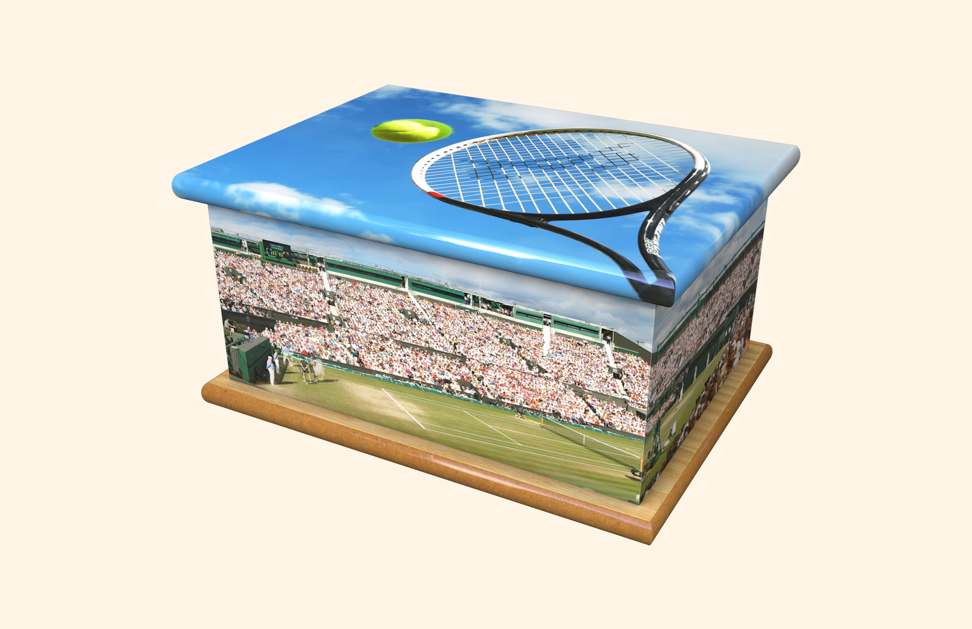 Tennis adult ashes casket